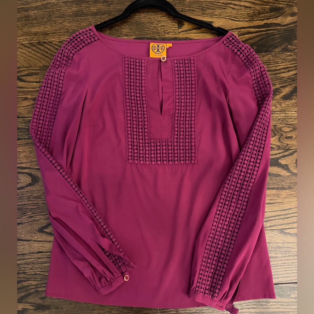 Tory Burch maroon Blouse